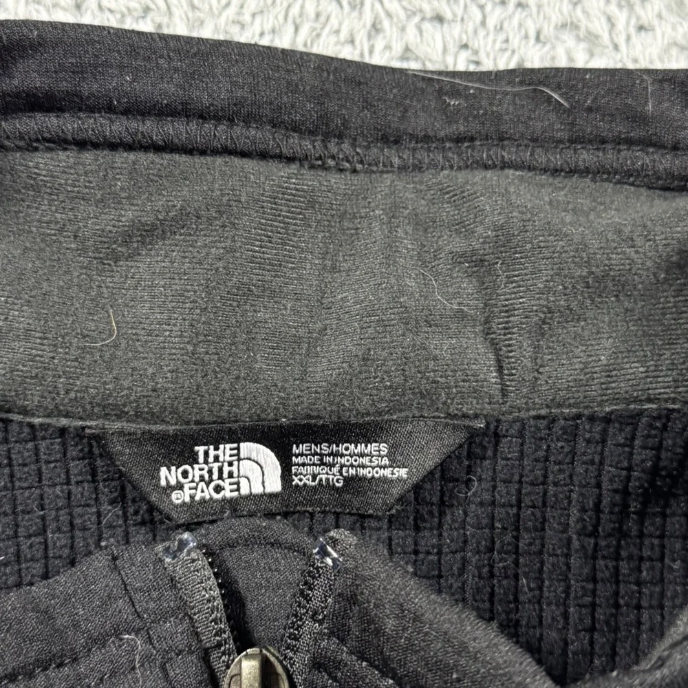The North Face Mountain Peaks Fleece Jacket Mens XXL Black Intel Dell Full Zip